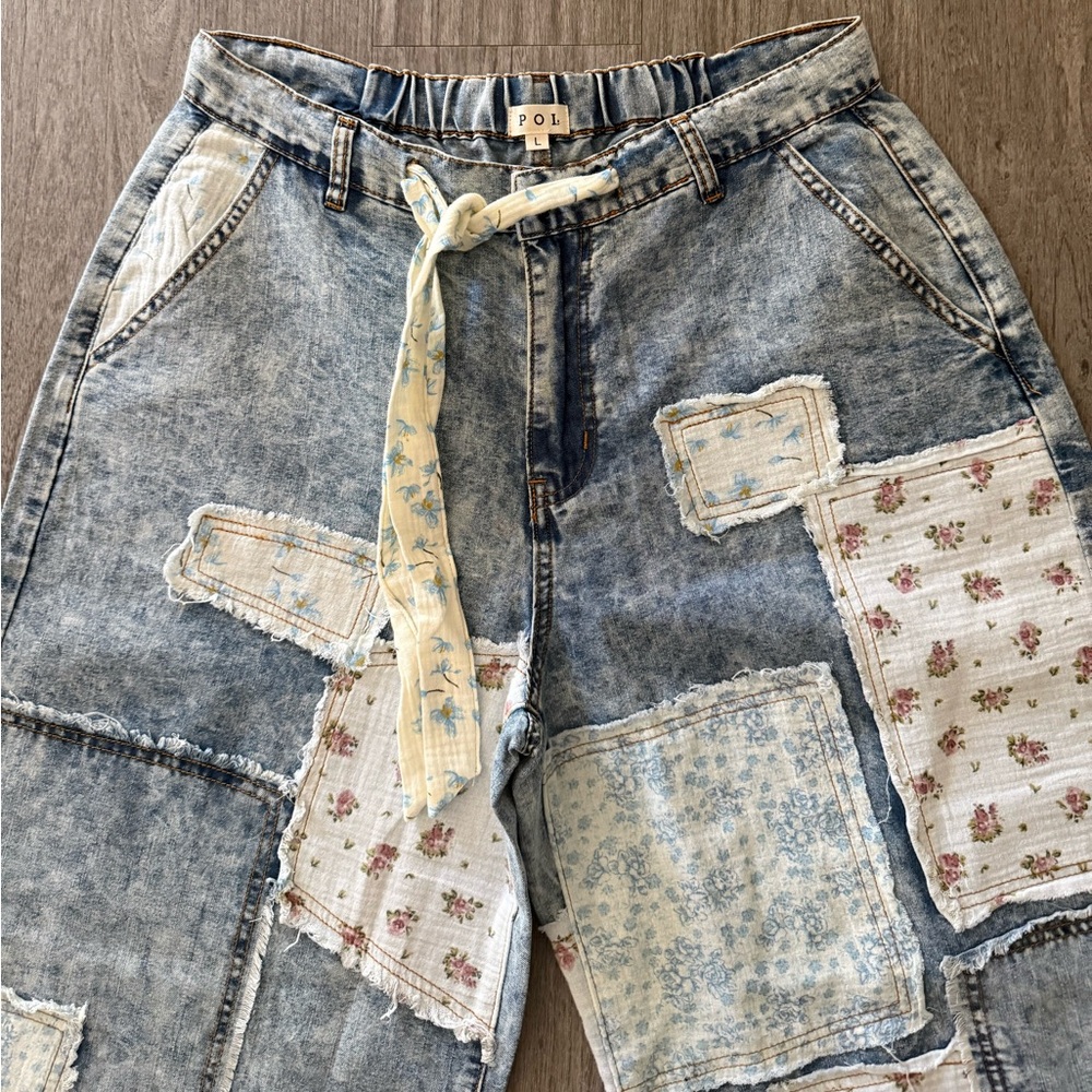 POL Patchwork Jeans NWOT - image 2